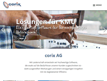 Tablet Screenshot of corix.ch